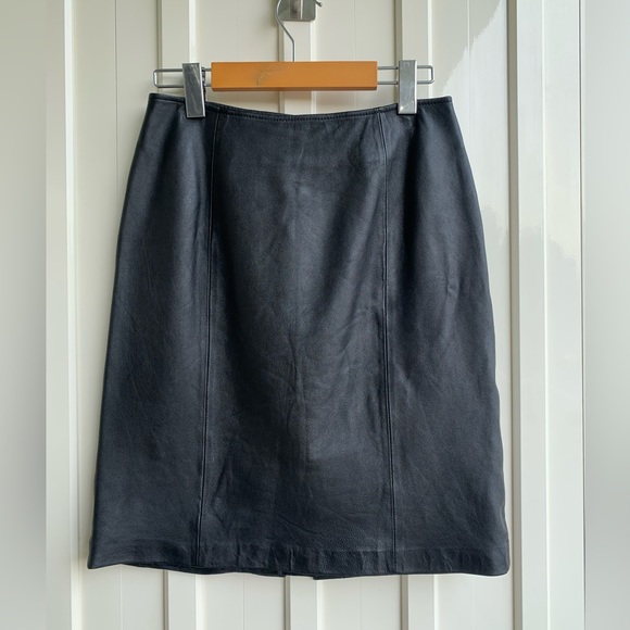 Genuine Leather Skirt - Picture 1 of 7
